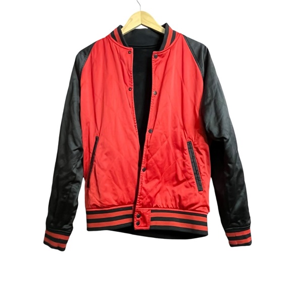 Levi's Reversible Varsity Bomber Embroidered Roses Jacket - Picture 4 of 9
